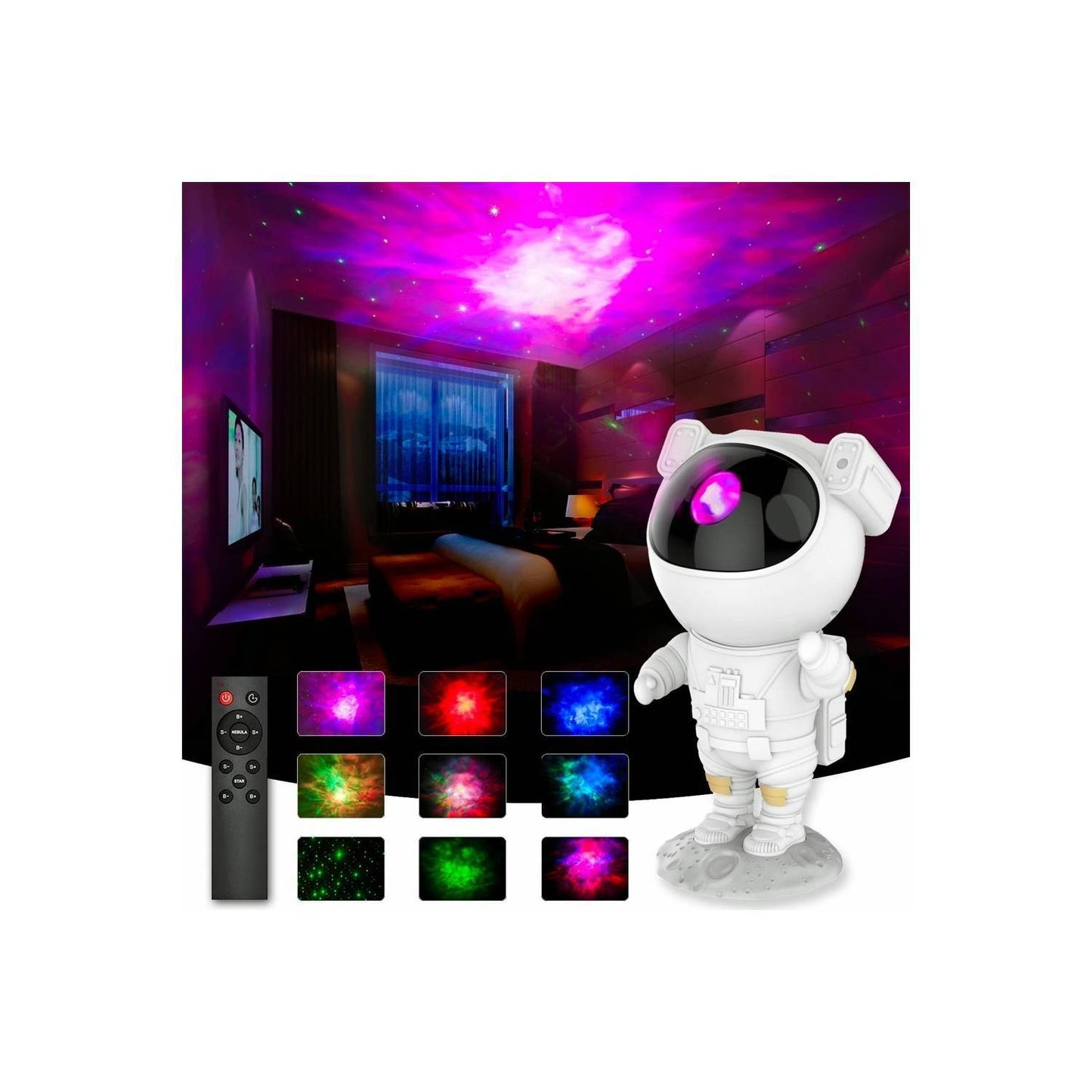 *Lampara De Noche De Astronauta con Proyector*