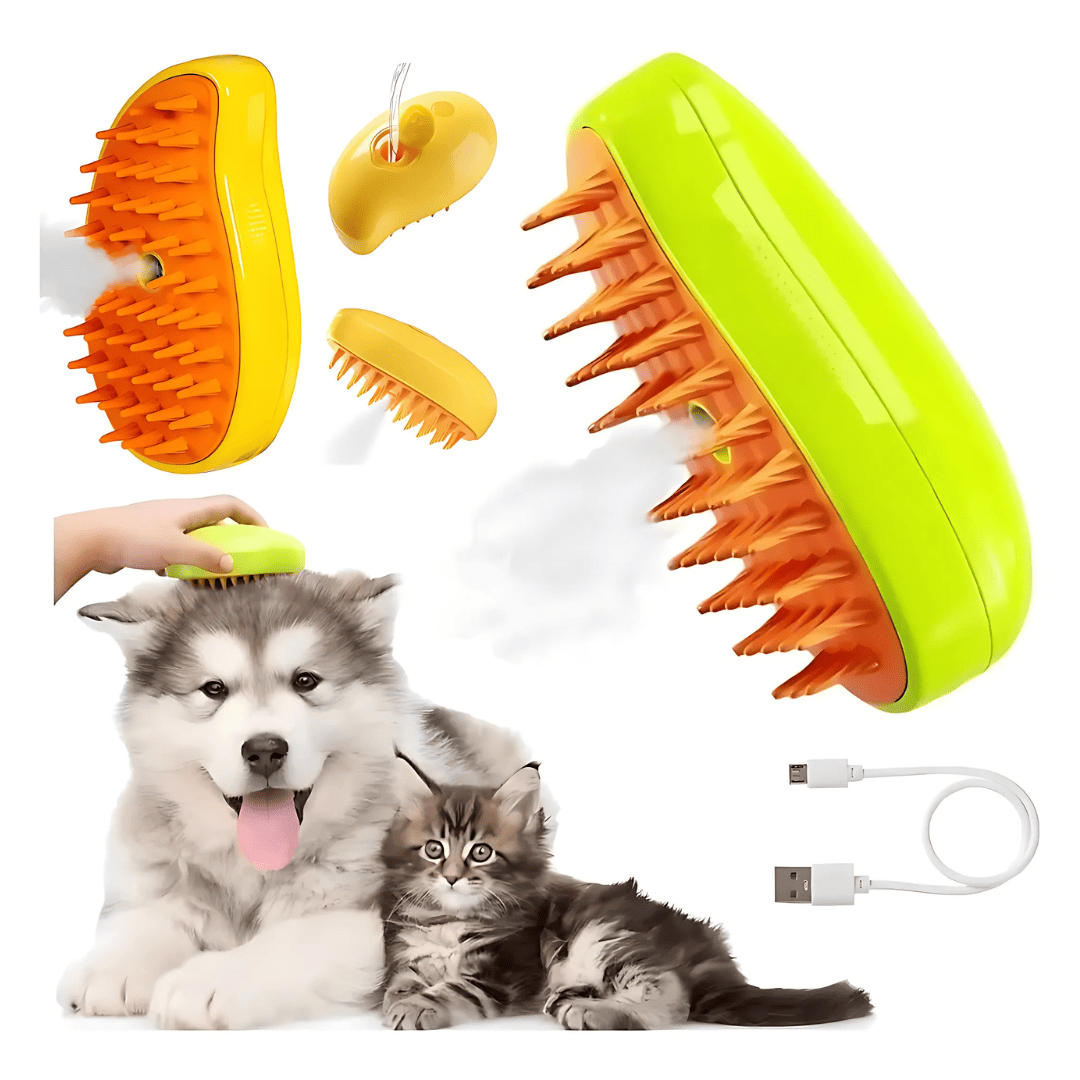 🐶 CEPILLO VAPOR MULTIFUNCIONAL DE MASCOTA 🐱