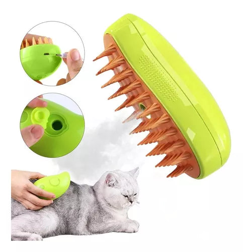 🐶 CEPILLO VAPOR MULTIFUNCIONAL DE MASCOTA 🐱