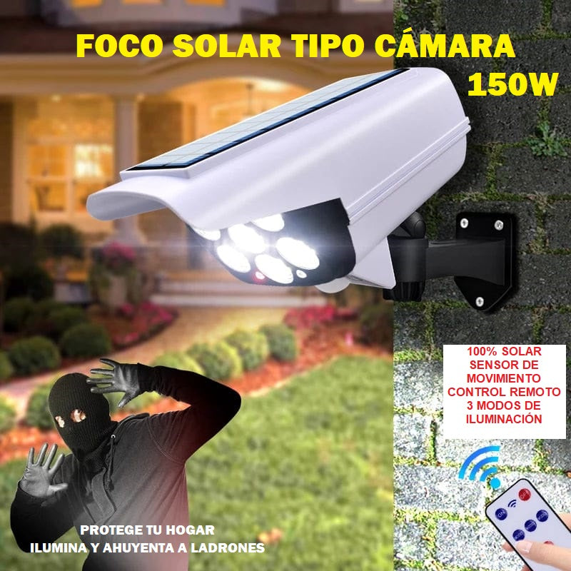 PACK X3 FOCOS SOLARES TIPO CAMARA SENSOR