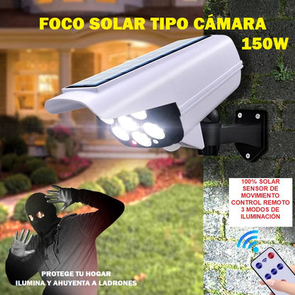 PACK X3 FOCOS SOLARES TIPO CAMARA SENSOR